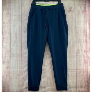 BirdDogs Men Navy Blue Jogger Pants Slim Fit Athleisure Athletic Activewear Sz L